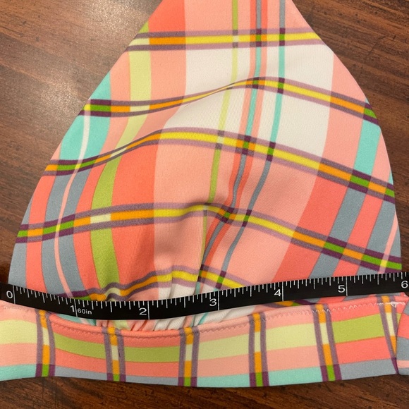 🌺HPx2🍹CUTE!! VS Plaid Halter Bikini Tie-Up Top - Picture 8 of 10